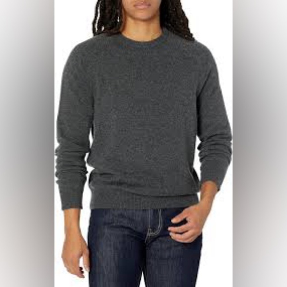 Goodthreads 100% Lambswool Sweater XXL dark gray warm cozy soft casual jumper